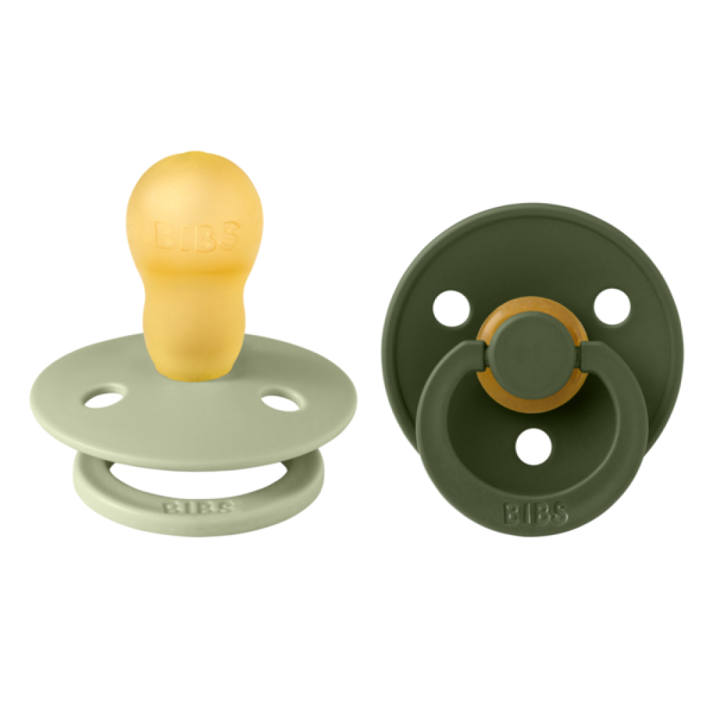 2 бр. Биберони BIBS COLOUR Sage/Hunter Green, 18+ месеца