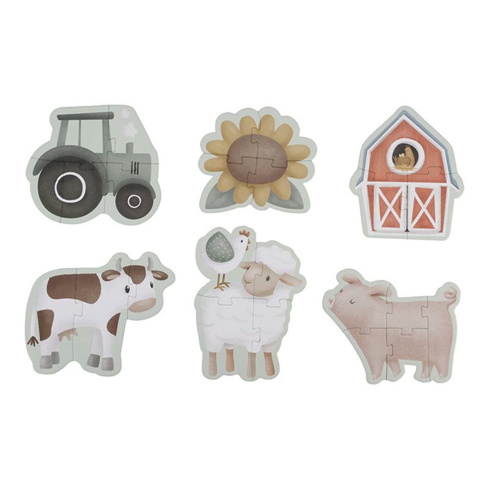 6 в 1 Пъзел Little Farm Little Dutch