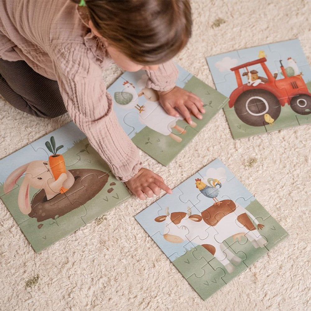 4 в 1 Пъзел Little Farm Little Dutch