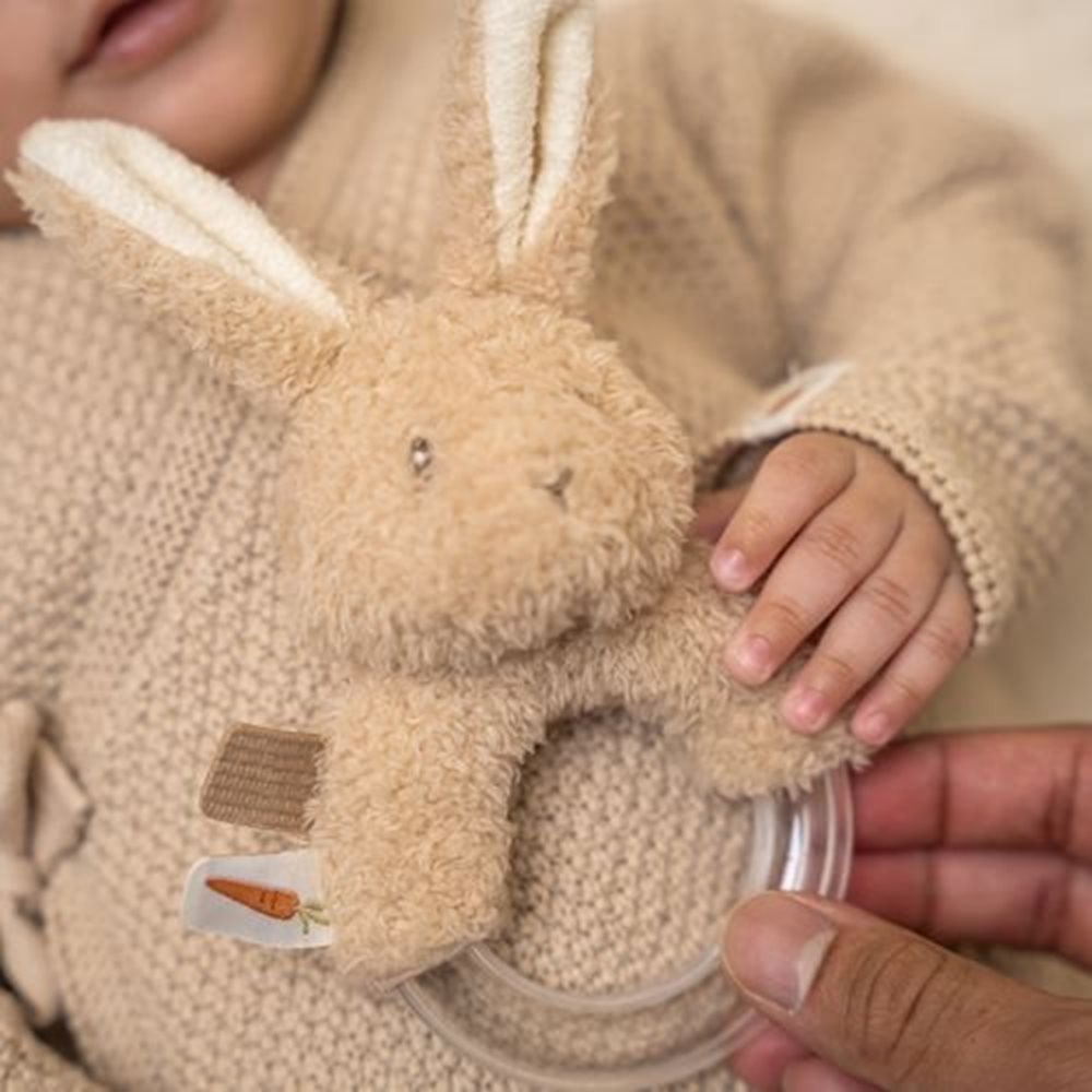 Дрънкалка Baby Bunny с Пръстен LIttle Dutch