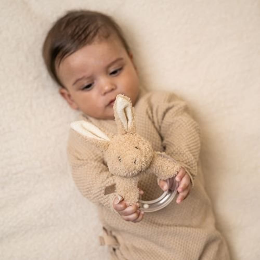 Дрънкалка Baby Bunny с Пръстен LIttle Dutch