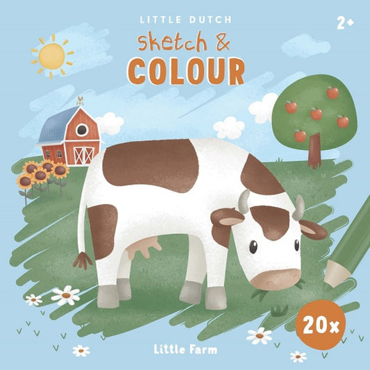 Книжка за Оцветяване Little Farm Little Dutch