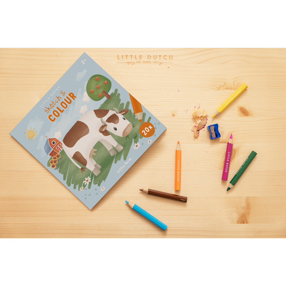 Книжка за Оцветяване Little Farm Little Dutch