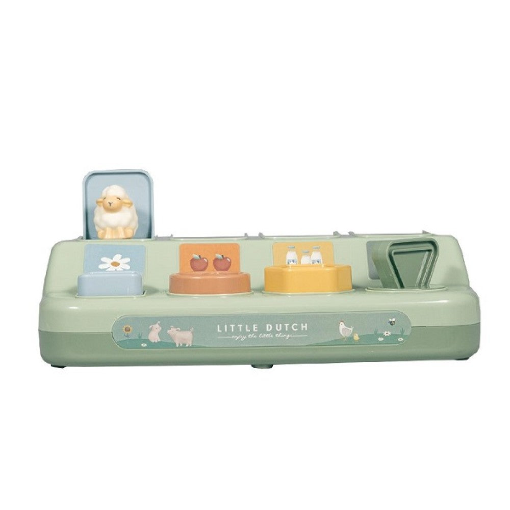 Занимателна Бебешка Играчка Pop-up Animals Little Farm Little Dutch