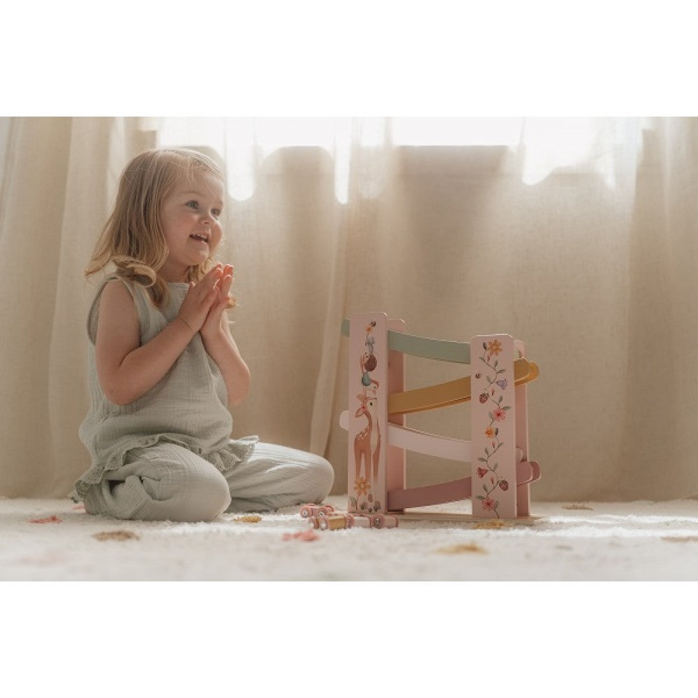Дървена Писта с 4 Колички Fairy Garden Little Dutch