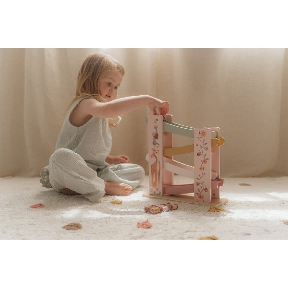 Дървена Писта с 4 Колички Fairy Garden Little Dutch