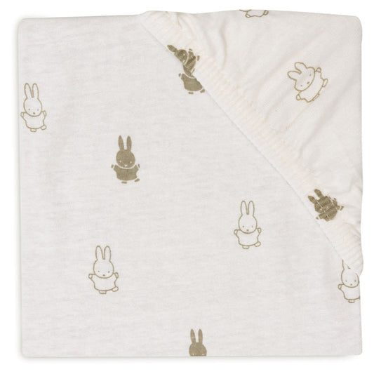 Детски Чаршаф с Ластик 60х120см Jollein Miffy Olive Green