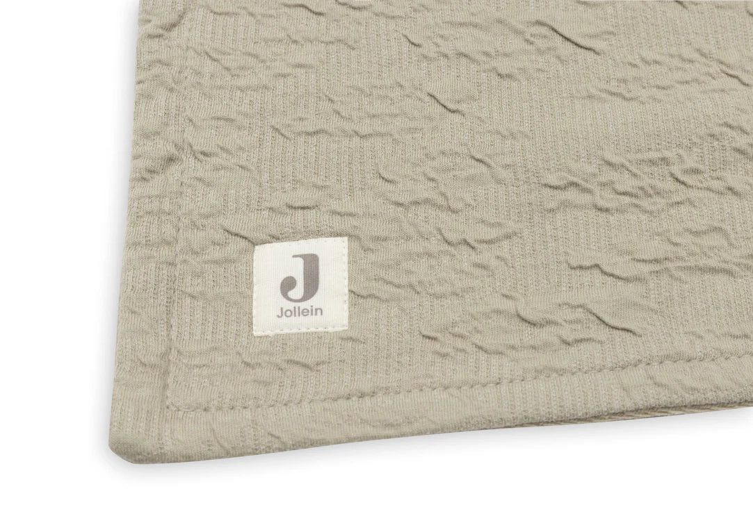 Одеяло Jollein 75x100cm Soft Waves - Olive Green/Velvet