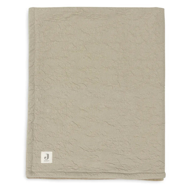 Одеяло Jollein 75x100cm Soft Waves - Olive Green/Velvet