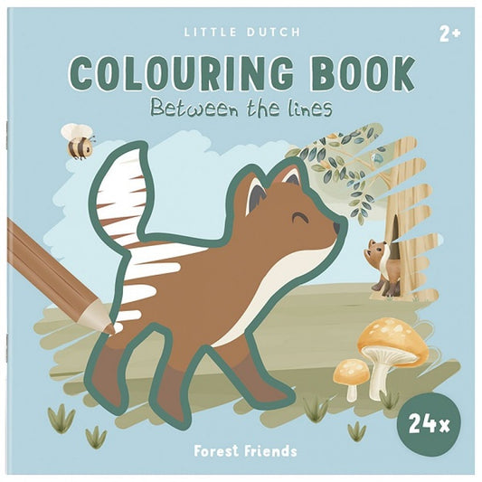 Книжка за оцветяване в линиите FOREST FRIENDS Little Dutch