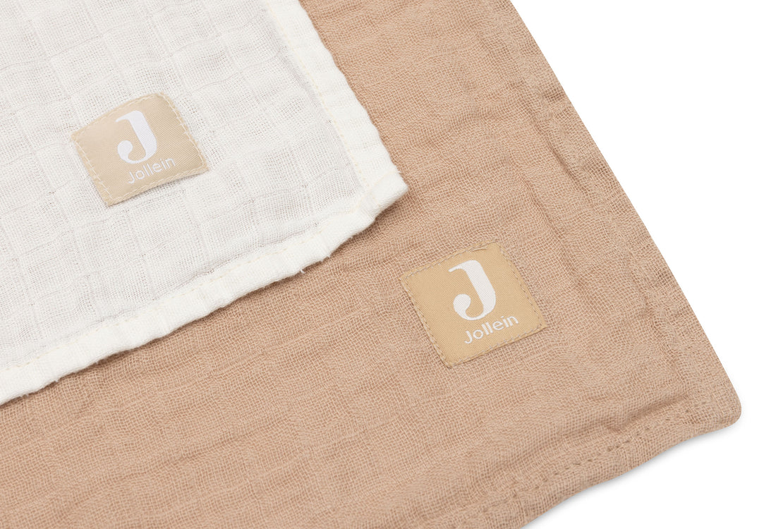 Муселинови пелени 2бр. 115х115см Jollein Biscuit/Ivory