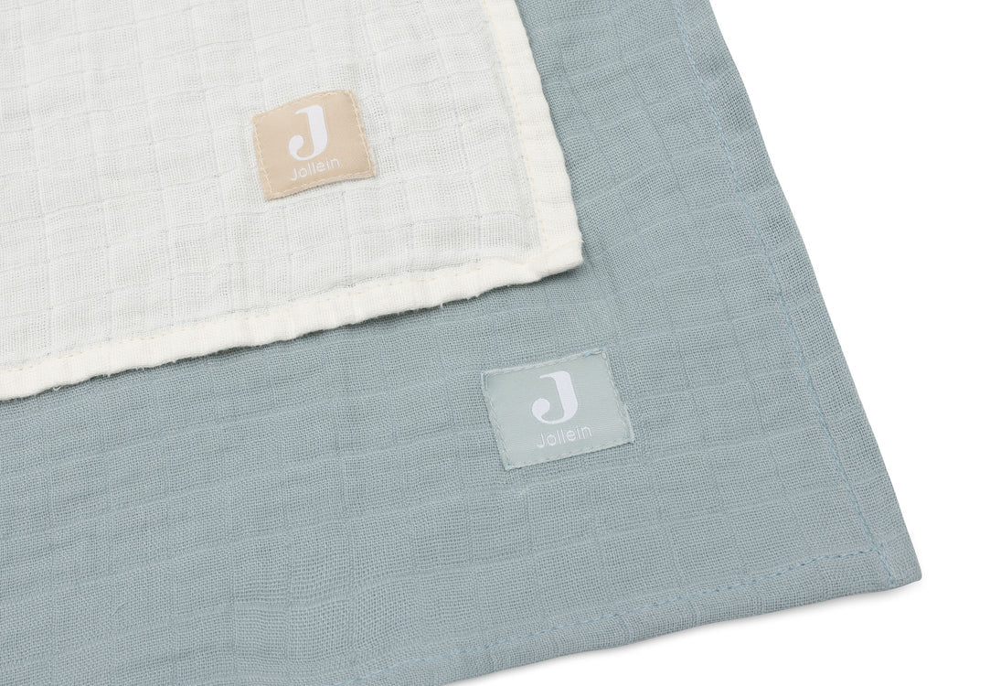 Муселинови пелени 2бр. 115х115см Jollein Sea Green/Ivory