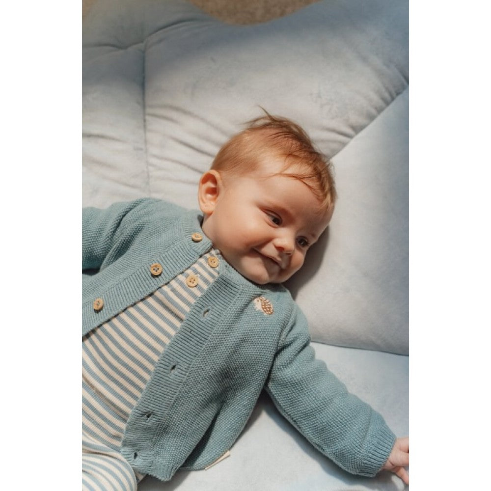 Бебешка Плетена Жилетка Baby Blue Little Dutch