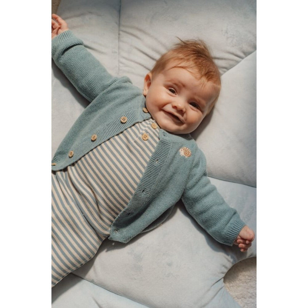 Бебешка Плетена Жилетка Baby Blue Little Dutch