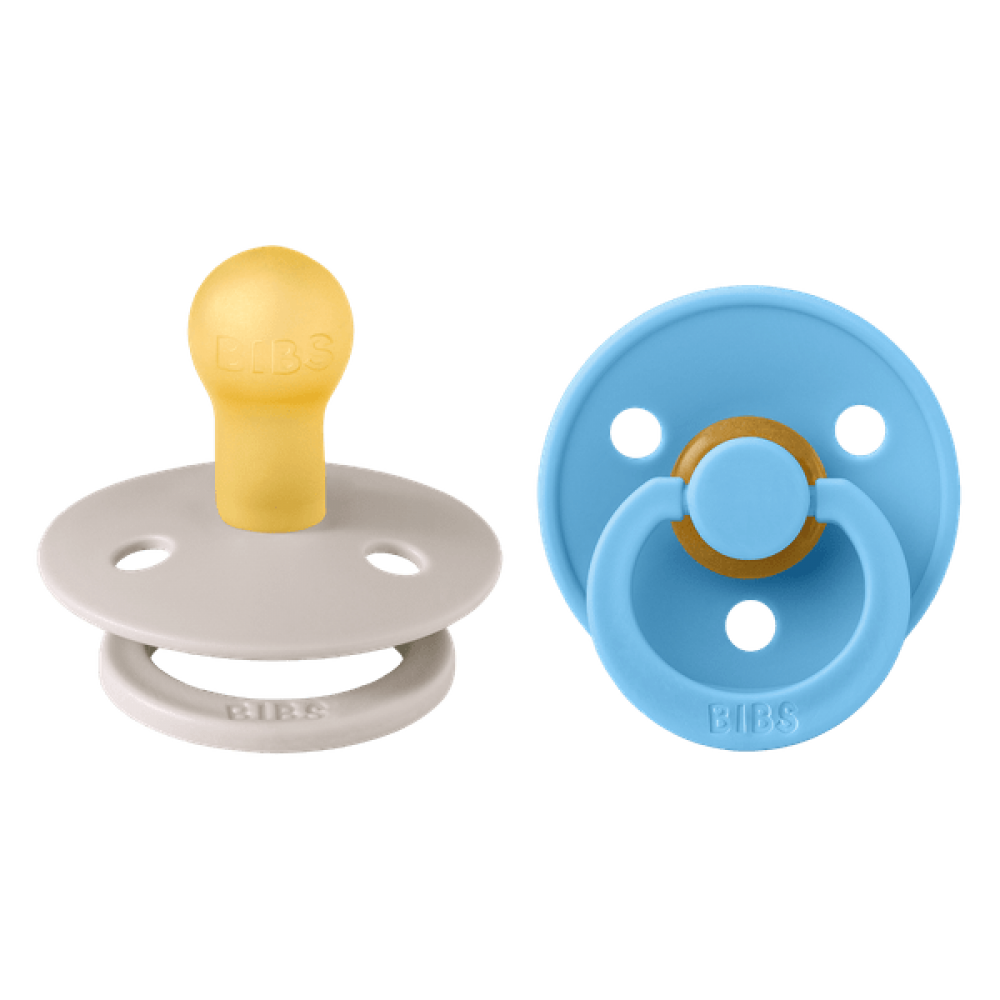 2 бр. Биберони BIBS COLOUR Mushroom/Breeze 0-6 месеца