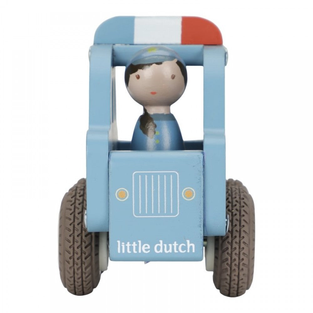 Дървена Полицейска Кола с Полицай FSC Little Dutch