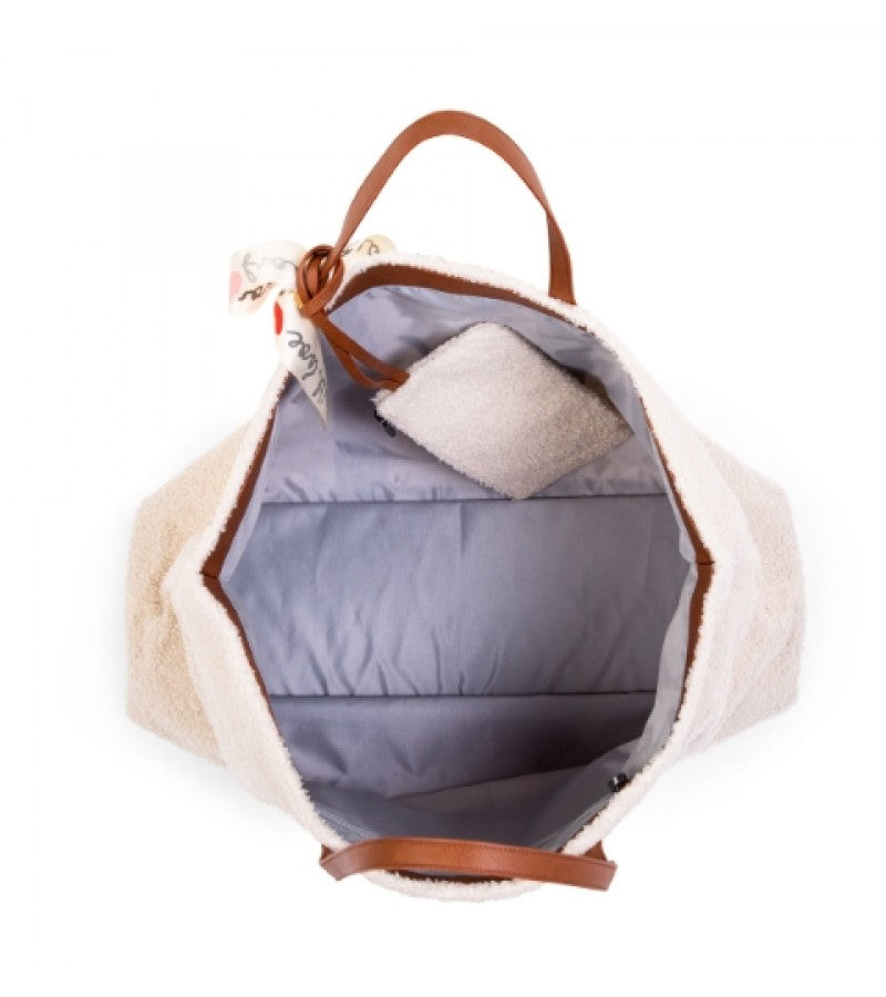 Чанта CHILDHOME Family Bag teddy ecru