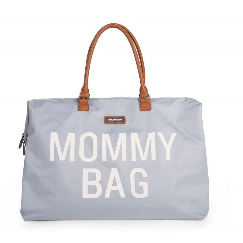 Голяма чанта CHILDHOME Mommy Bag Grey Off White