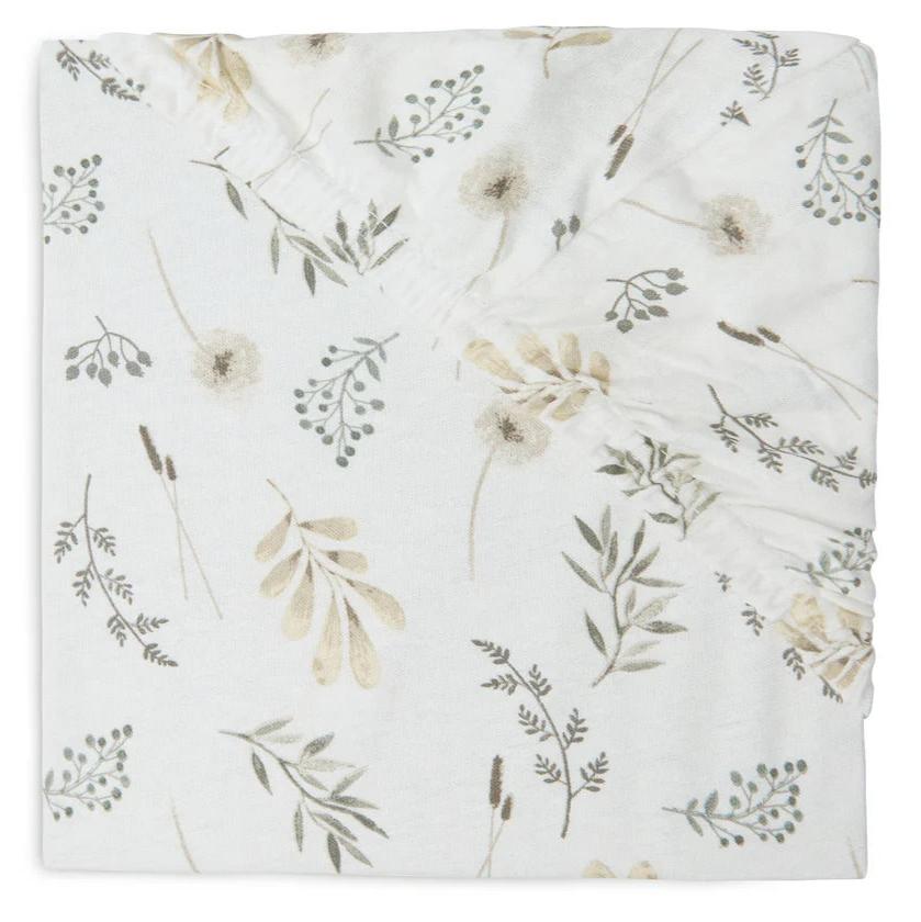 Детски Чаршаф с Ластик 60х120см Jollein Wild Flowers