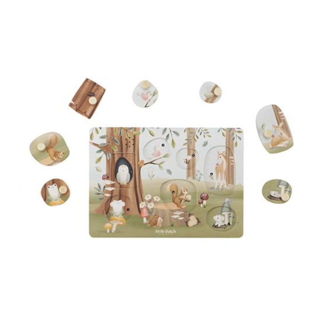 Дървен Музикален Пъзел Forest Friends Little Dutch