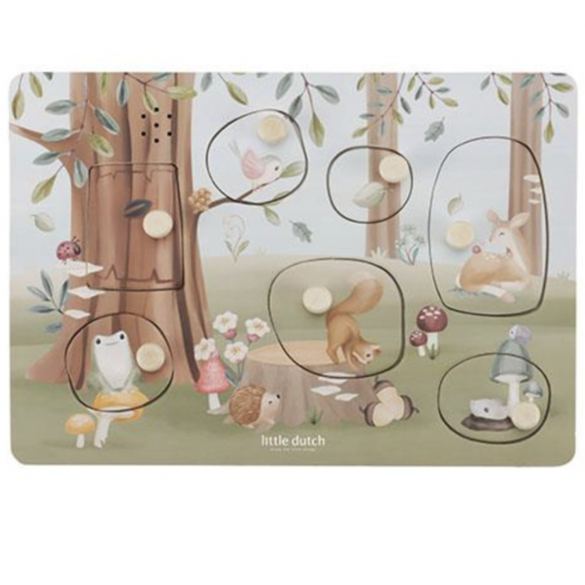 Дървен Музикален Пъзел Forest Friends Little Dutch