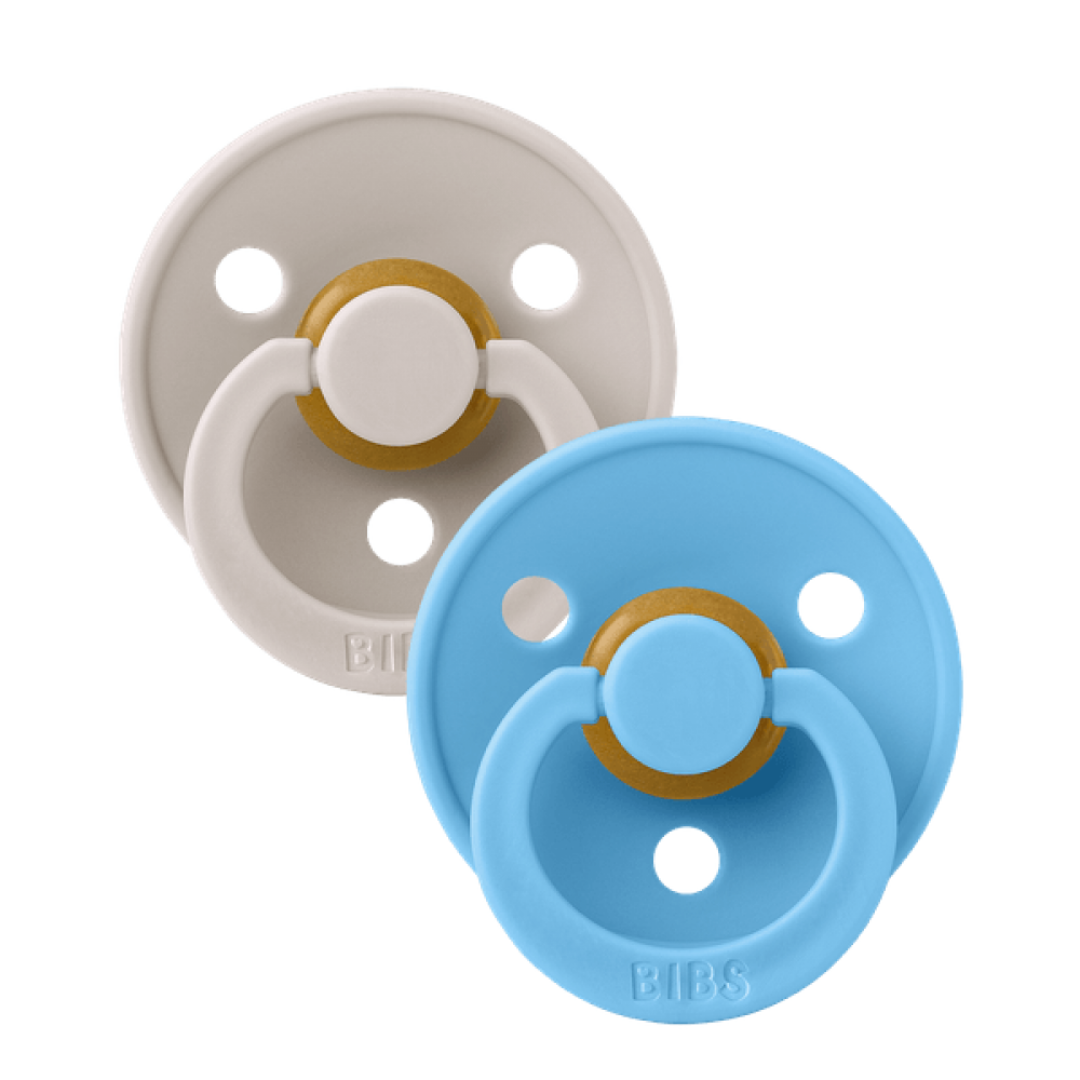 2 бр. Биберони BIBS COLOUR Mushroom/Breeze 0-6 месеца