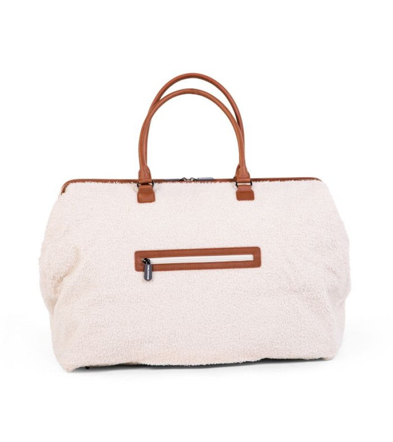 Голяма чанта CHILDHOME Mommy Bag Teddy White