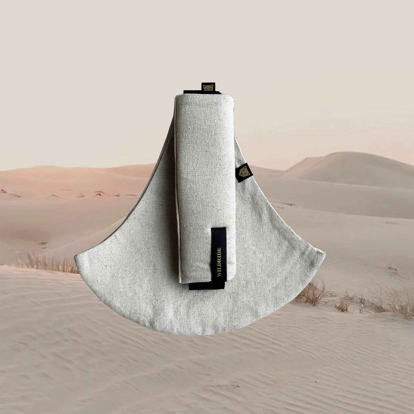 Ергономична раница - носилка за бебеносене от лен Wildride Sand