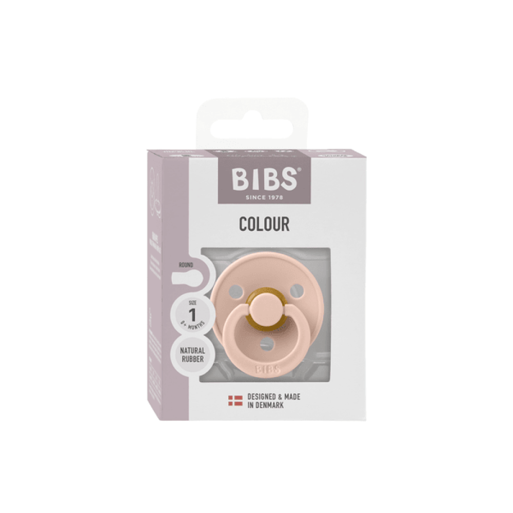 1бр. Биберон BIBS COLOUR Blush, 0-6 месеца