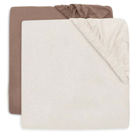 Детски Чаршафи с Ластик 2бр 60х120см Milky Coffee/Ivory