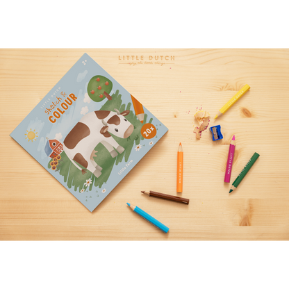 Книжка за Оцветяване Little Farm Little Dutch