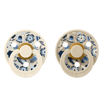 2 бр. Биберони BIBS Liberty COLOUR Bobo Ivory, 6-18 месеца