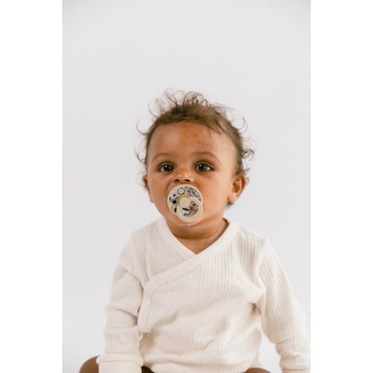 2 бр. Биберони BIBS Liberty COLOUR Bobo Ivory, 0-6 месеца