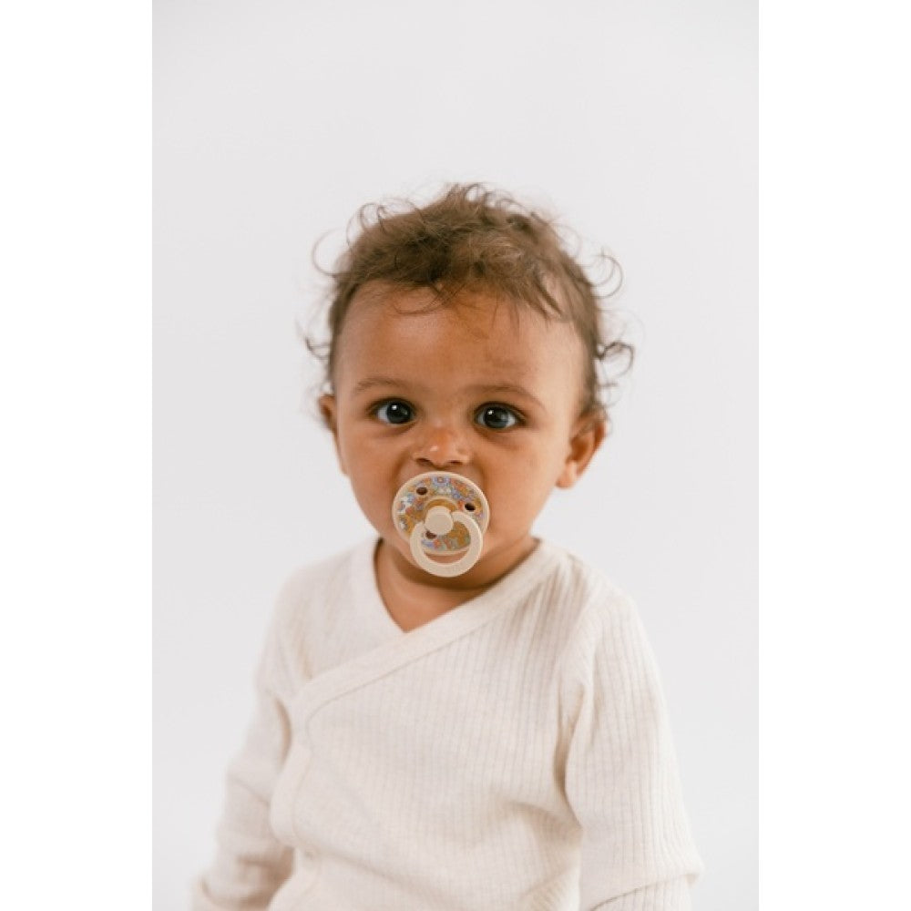 2 бр. Биберони BIBS Liberty COLOUR Strawberries and Cream Ivory, 6-18 месеца