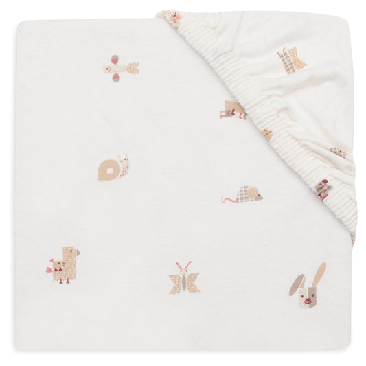 Детски Чаршаф с Ластик 60х120см Jollein Animal Friends
