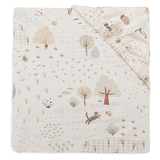 Детски Чаршаф с Ластик 60х120см Jollein Tiny Park
