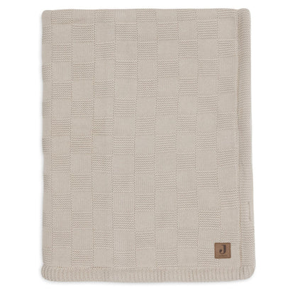 Одеяло Jollein 75x100cm Box Knit Warm Sand/Velvet - GOTS