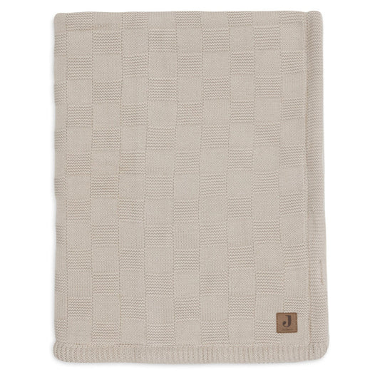 Одеяло Jollein 75x100cm Box Knit Warm Sand/Velvet - GOTS
