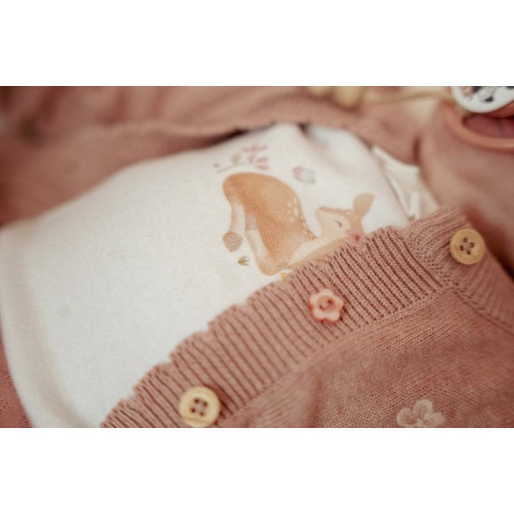 Бебешка Блуза с Дълъг Ръкав Off White Deer