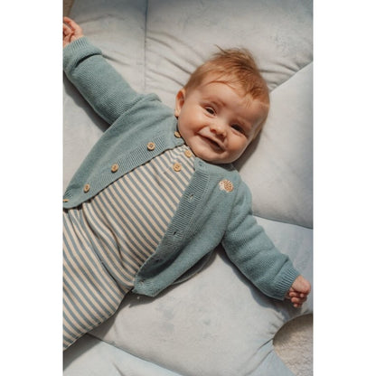 Бебешка Плетена Жилетка Baby Blue Little Dutch