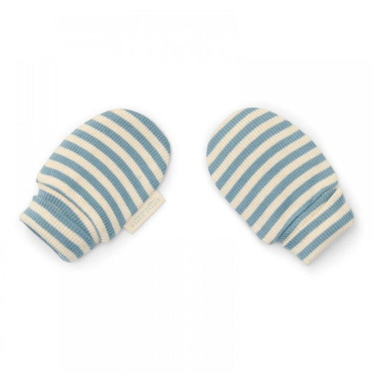 Бебешки Ръкавички за Новородено на Райета Stone Blue