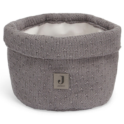 Кош за съхранение Jollein Bliss Knit - Storm Grey