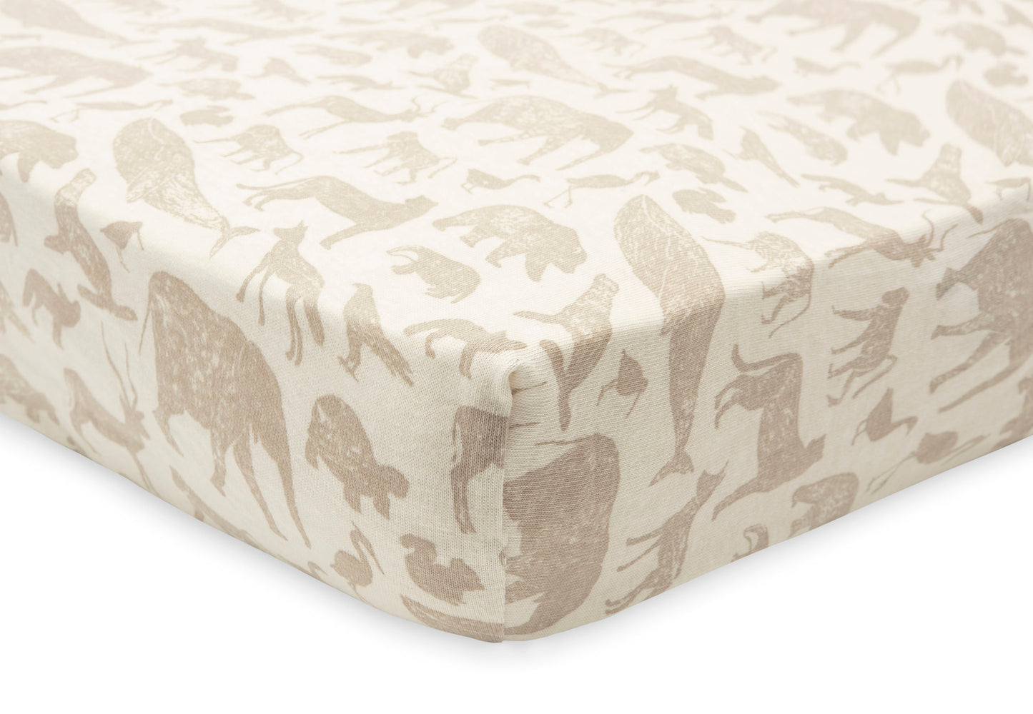Детски Чаршаф с Ластик 60х120см Jollein Animals Nougat