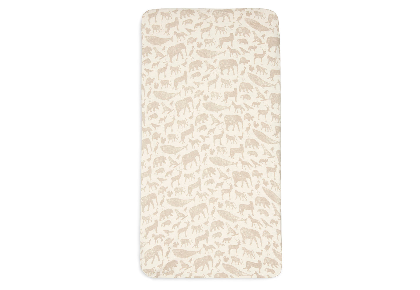 Детски Чаршаф с Ластик 60х120см Jollein Animals Nougat