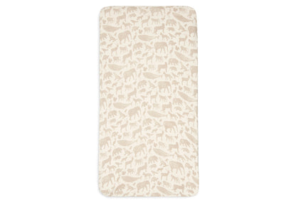 Детски Чаршаф с Ластик 60х120см Jollein Animals Nougat
