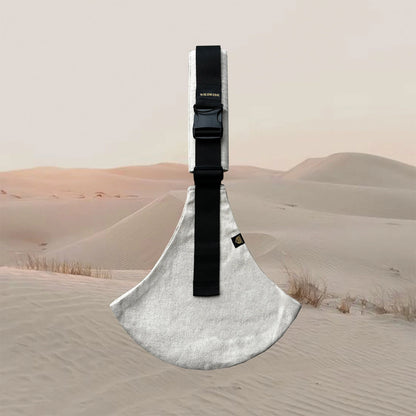 Ергономична раница - носилка за бебеносене от лен Wildride Sand