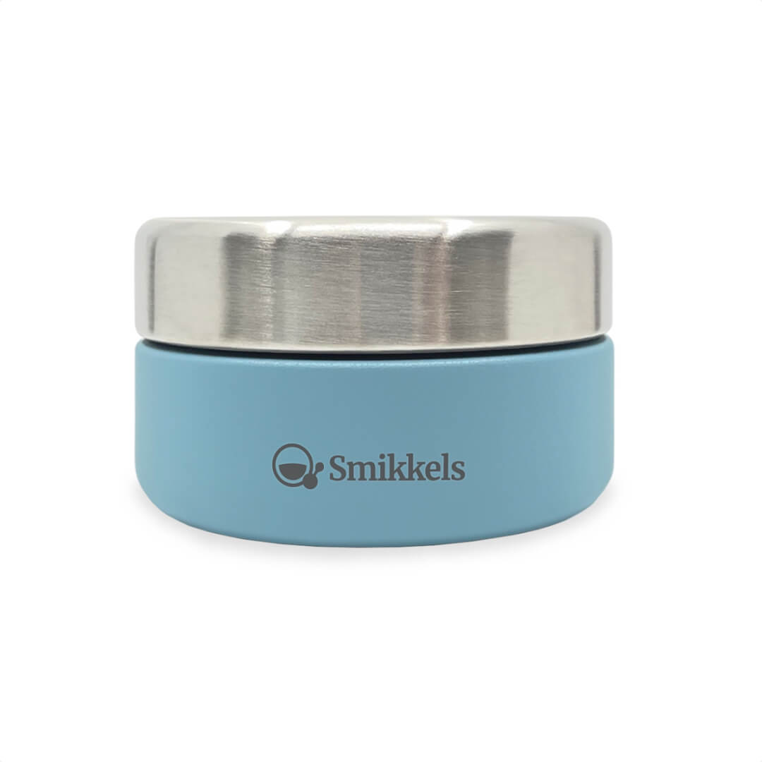 Метална кутия за плодове и снак Smikkels 280мл Blue