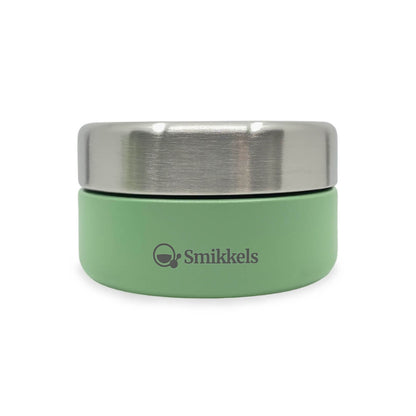 Метална кутия за плодове и снак Smikkels 280мл Green