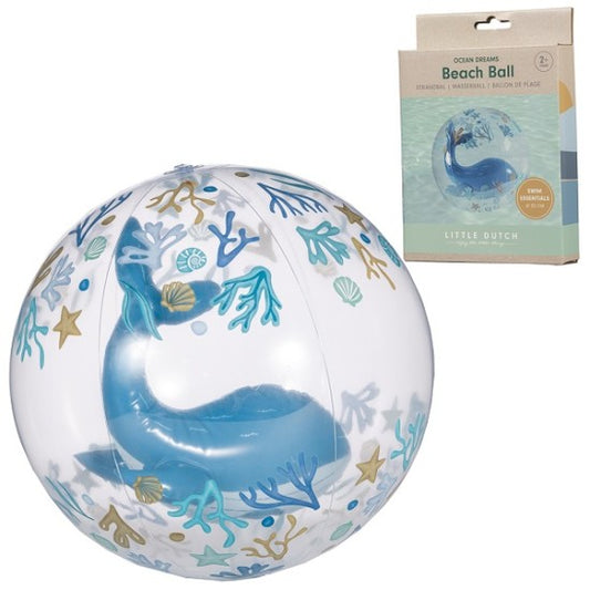 Плажна Топка с 3D Кит Little Dutch 35cm
